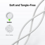 Belkin 240W USB-C braided cable 2m white - British product