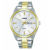 Lorus men's watch silver sunray dial two-tone bracelet (British brand)