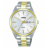 Argos Lorus Men's Silver White Sunray Dial Two Tone Bracelet Watch 41mm- Buy online at McGrocer