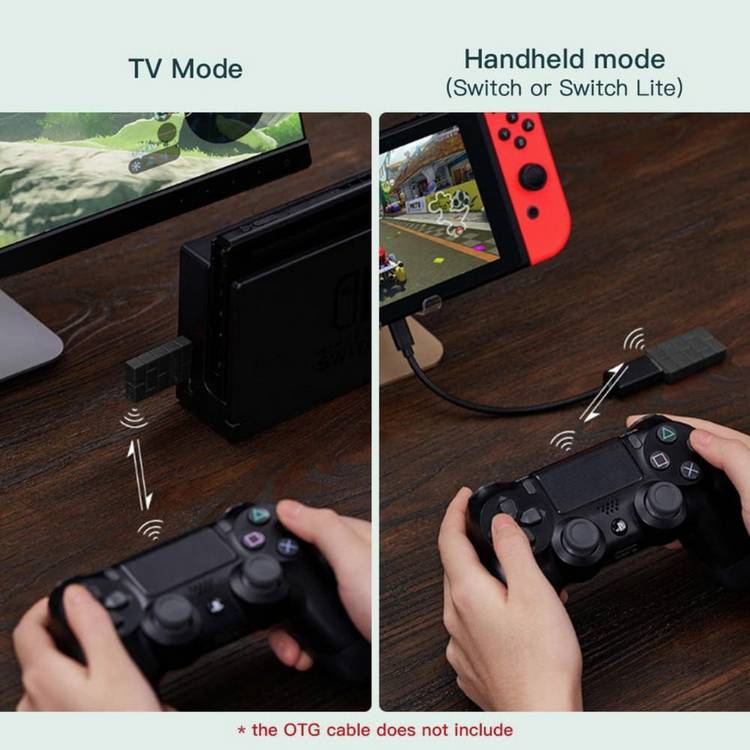8BitDo Multiplatform USB Wireless Adaptor black, UK version