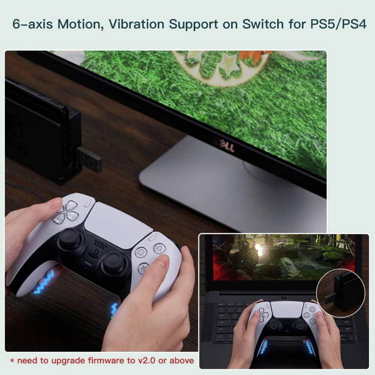 8BitDo Multiplatform USB Wireless Adaptor black, UK version