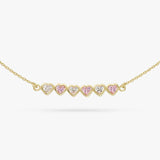 Revere 9ct gold plated heart bracelet 7.5 inch chain, UK version