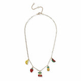 Flitzy Kids fruit charm necklace, chain length 34cm, UK version