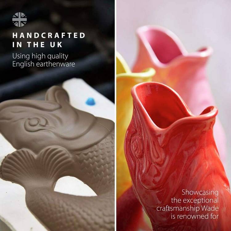 Wade Fish Jug 1.2L red ceramic jug, UK version