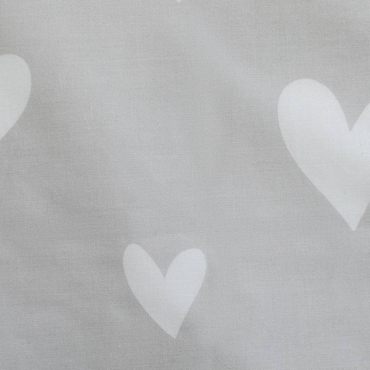 Argos Home hearts grey white bedding set single - British product