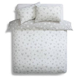 Argos Home hearts grey white bedding set single - British product