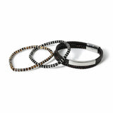 Uncommon Souls bracelet giftbox set with braided detailing, UK version
