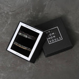 Uncommon Souls bracelet giftbox set with braided detailing, UK version