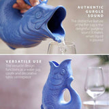 Wade ceramic fish jug 1.2L sea blue, UK version