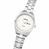 Lorus silver sunray dial watch with stainless steel bracelet - British product
