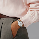 Lorus silver sunray dial watch with stainless steel bracelet - British product