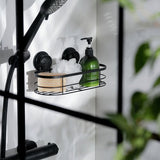 Argos Home suction cup shower basket black - British product