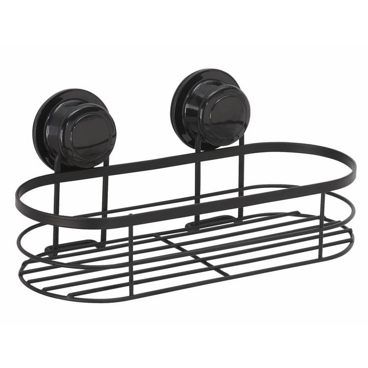 Argos Home suction cup shower basket black - British product