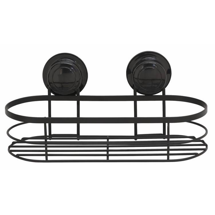 Argos Home suction cup shower basket black - British product