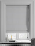 Silver Soho made to measure Roman blind (British brand)