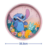 Disney Lilo & Stitch wall clock pink 35.5cm, imported from the UK