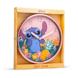 Disney Lilo & Stitch wall clock pink 35.5cm, imported from the UK