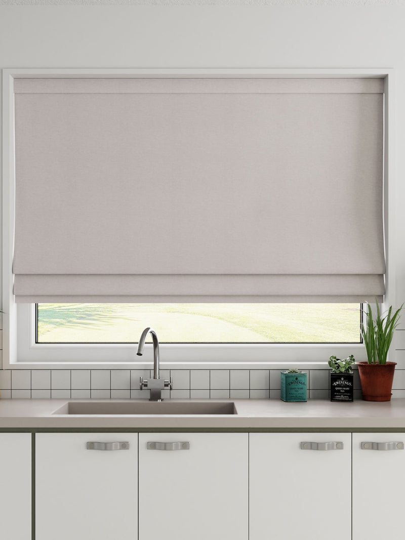 Soho roman blind mauve purple made to measure (British brand)