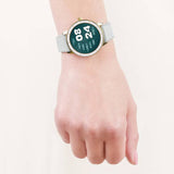 Radley Series 57 green leather smart watch, UK version