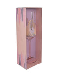 Widdop pink birthday flute 25.5cm Reach for the Stars - British product