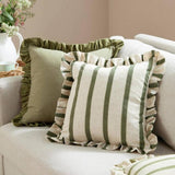 Wylder Effie filled cushion green 45x45cm - British product