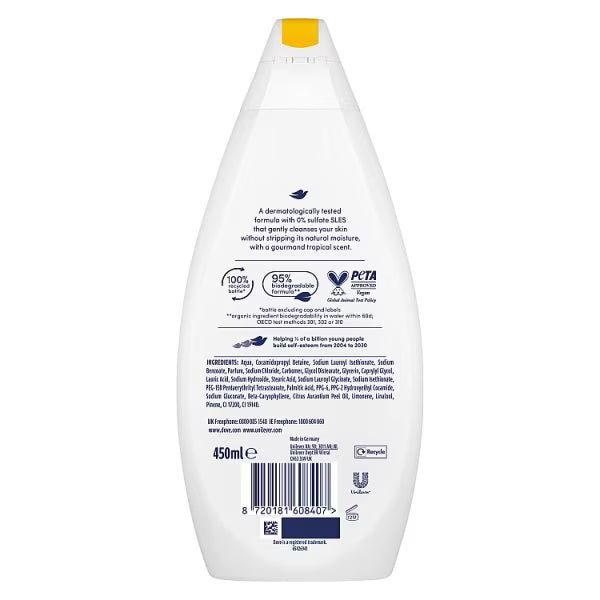 Dove Creamy Indulge Body Wash 450ml - British product