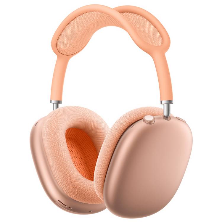 Apple AirPods Max 2 orange over-ear headphones, imported from the UK