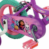 Gabby's Dollhouse 12 inch children's beginner bike with basket, imported from the UK