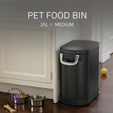 Simplehuman Pet Food Bin Black 25L, imported from the UK