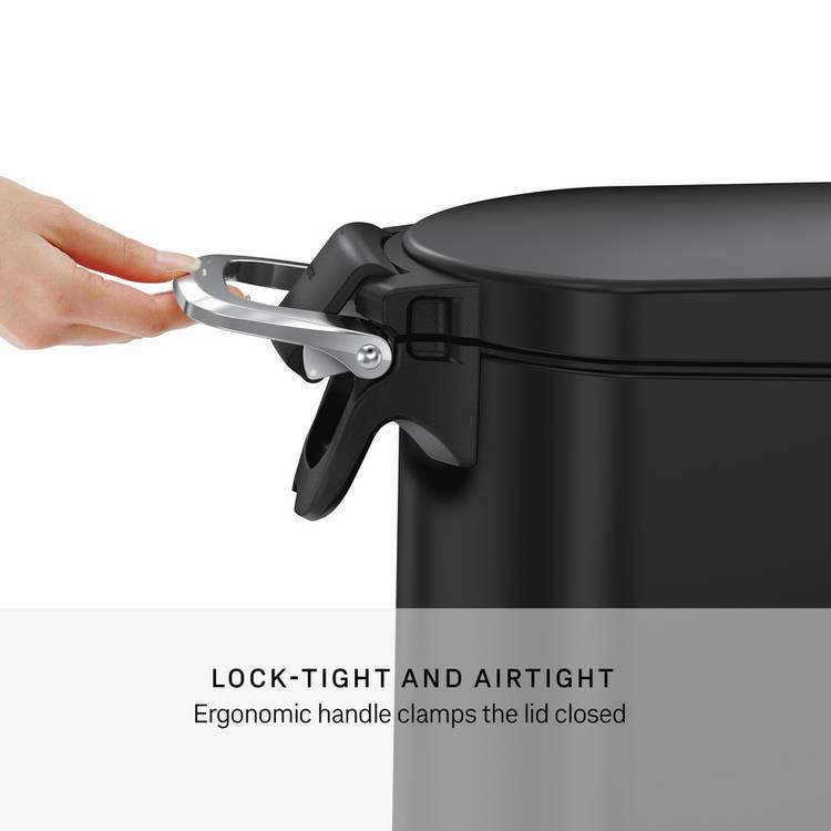 Simplehuman Pet Food Bin Black 25L, imported from the UK
