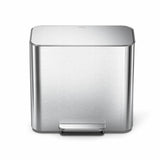 Simplehuman mini recycler pedal bin stainless steel 15 litre, imported from the UK