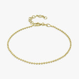 Argos Revere 9ct Gold Plated Diamond Cut Beaded Bracelet 20cm- Buy online at McGrocer