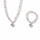 Argos Flitzy Kids Pastel Bead Heart Charm Necklace and Bracelet Set- Buy online at McGrocer
