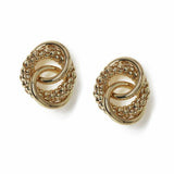 Argos Freedom Gold-tone Textured Knot Stud Earrings- Buy online at McGrocer
