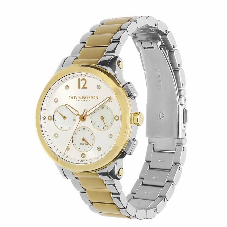 Olivia Burton Sport Luxe multifunction two tone bracelet watch 38mm (British brand)