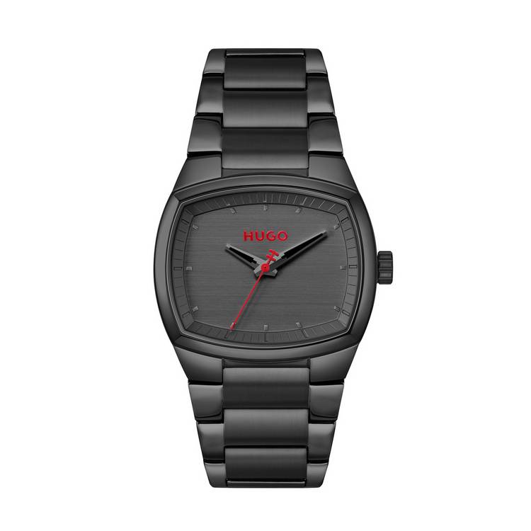 Hugo Telly stainless steel black bracelet watch - British product