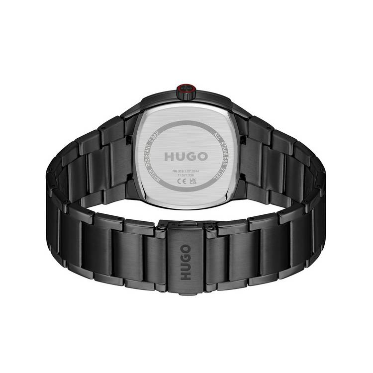 Hugo Telly stainless steel black bracelet watch - British product