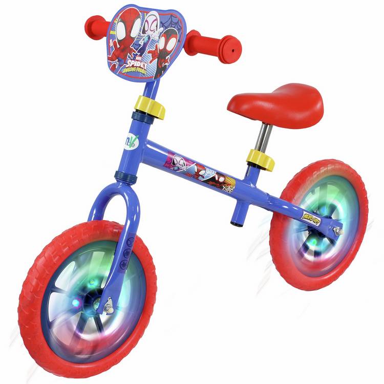 Spidey balance bike 12 inch with light-up wheels - British product