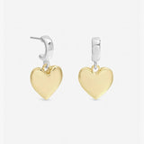 Argos Lipsy Mood Two Tone Heart Huggies Earrings- Buy online at McGrocer