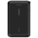 Belkin 20W 10000mAh power bank black built-in USB-C cable (British brand)