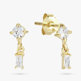 Argos Revere Gold Plated Sterling Silver Drop Stud Earrings- Buy online at McGrocer