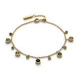 Olivia Burton stainless steel gold droplet bracelet - British product