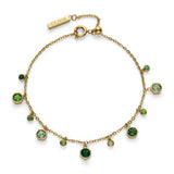 Olivia Burton stainless steel gold droplet bracelet - British product