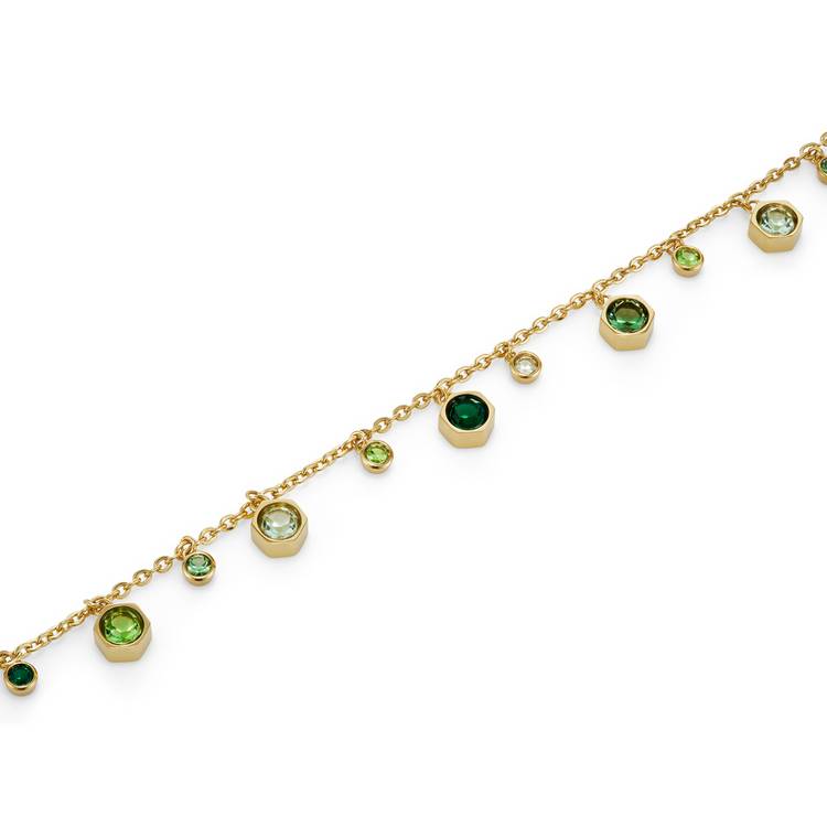 Olivia Burton stainless steel gold droplet bracelet - British product