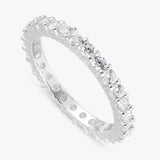 Argos Revere Sterling Silver Eternity Band Ring - Large- Buy online at McGrocer