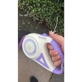 Noerden Purple & Cream Flexi Lead LED retractable dog lead 5m - British product