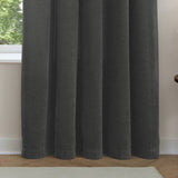 Furn soft chenille blackout curtains charcoal 117x137cm, imported from the UK