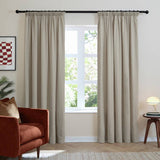 Furn soft chenille blackout curtain natural 117x137cm (British brand)