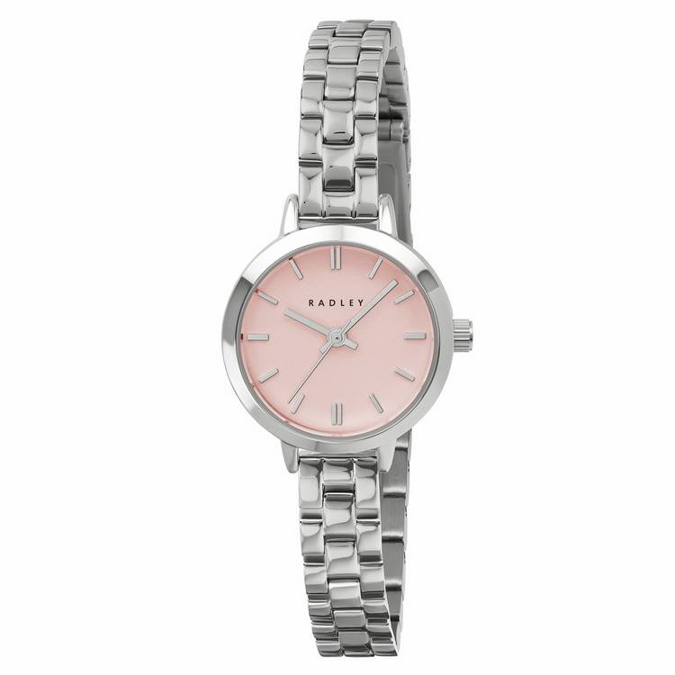 Radley pale pink dial watch stainless steel bracelet 24mm - British product