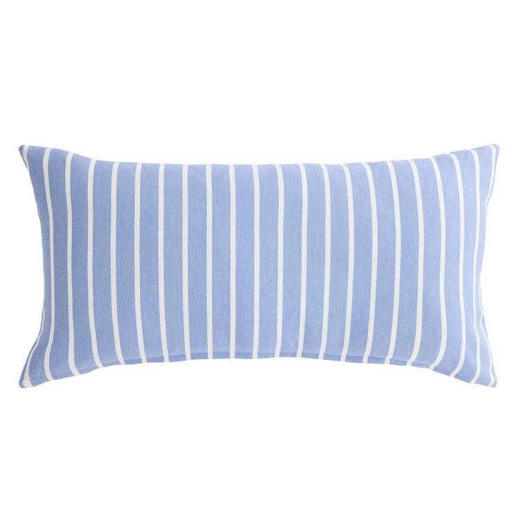 Argos Home Soleil textured cushion sky blue 30x60cm, UK version